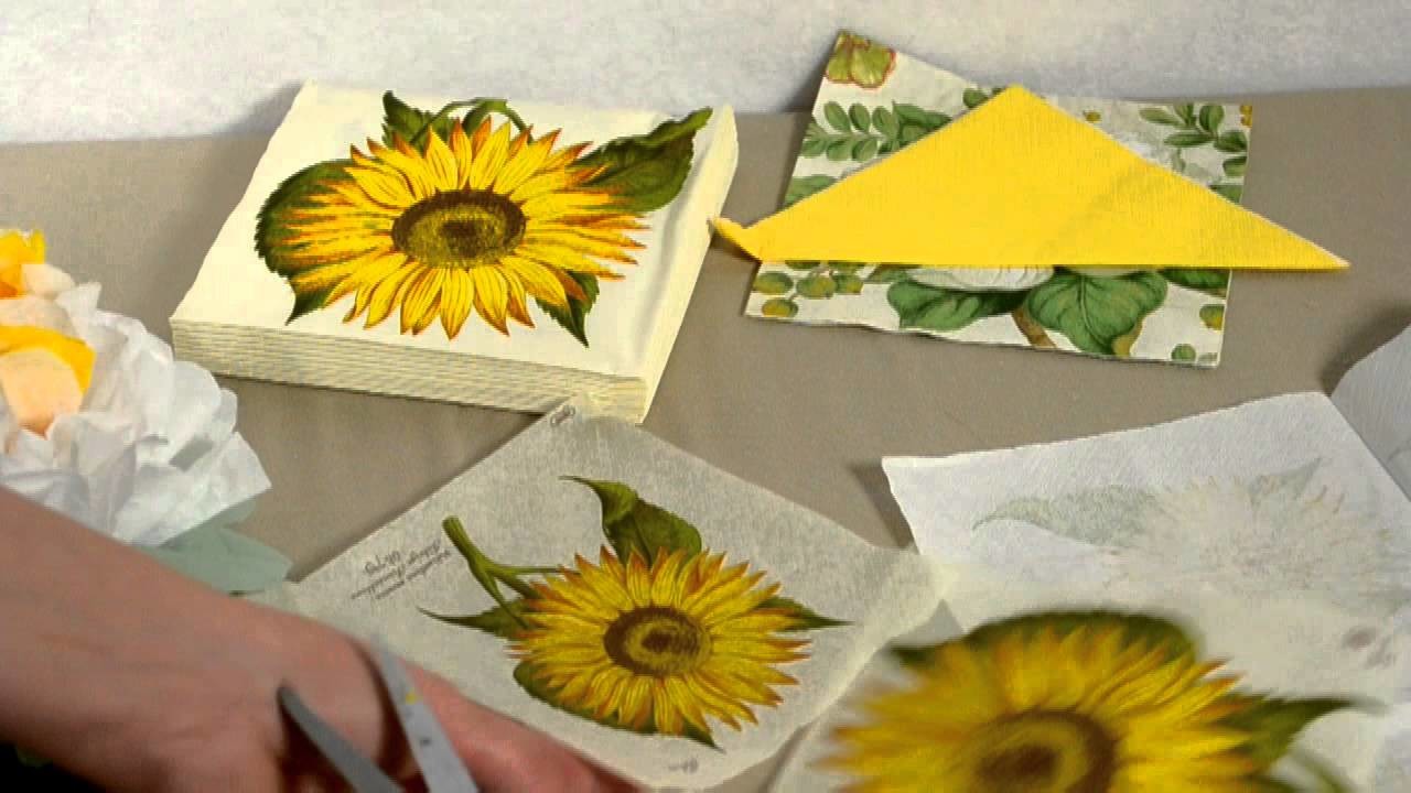 Blumen aus Seidenpapier basteln