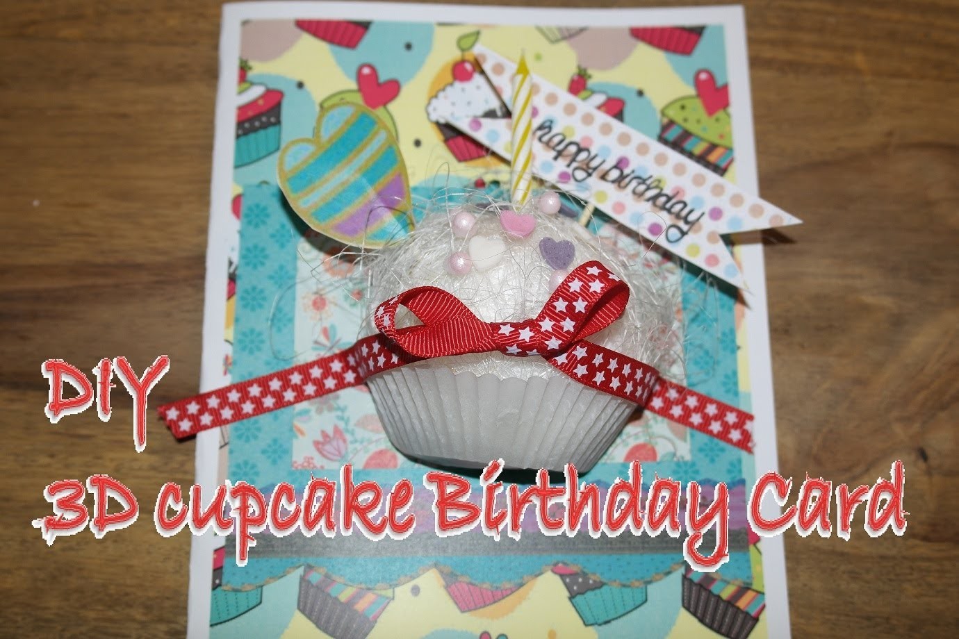 How to make a 3D pop up Birthday Card. 3D Geburtstagskarte leicht selber basteln