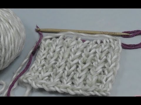 Knooking - Schal im Patentmuster aus der Grande von Junghans-Wollversand