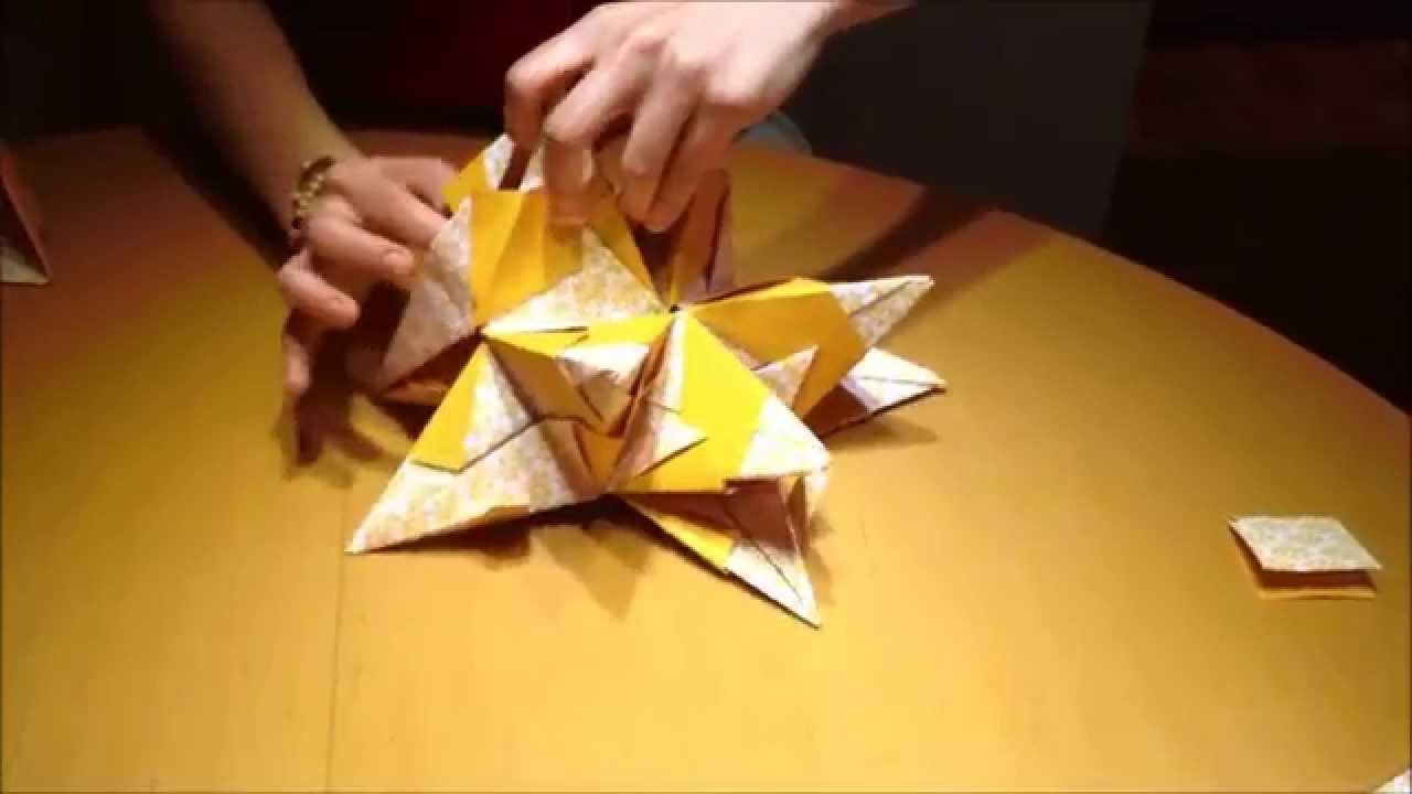 Weihnachtsstern Origami basteln