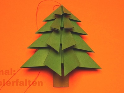 Basteln für Weihnachten, Tannenbaum falten
