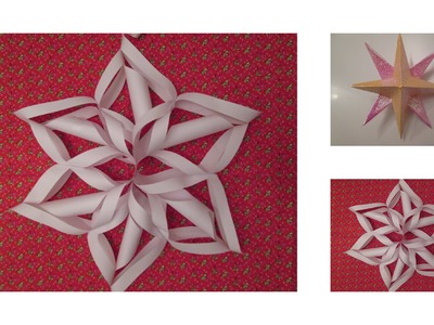 DIY: Schneeflocke & Weihnachtsstern aus Papier | by Isi-Made♥
