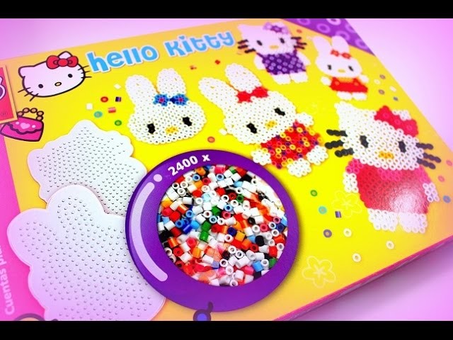 Hello Kitty Bügelperlen SES Kreativ-Set für Kinder Spielzeug Basteln mit Kindern SES unboxing