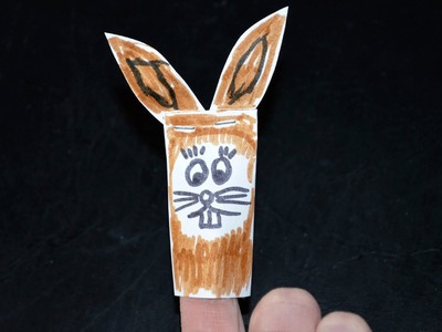 Ostern: Fingerpuppe Osterhase basteln