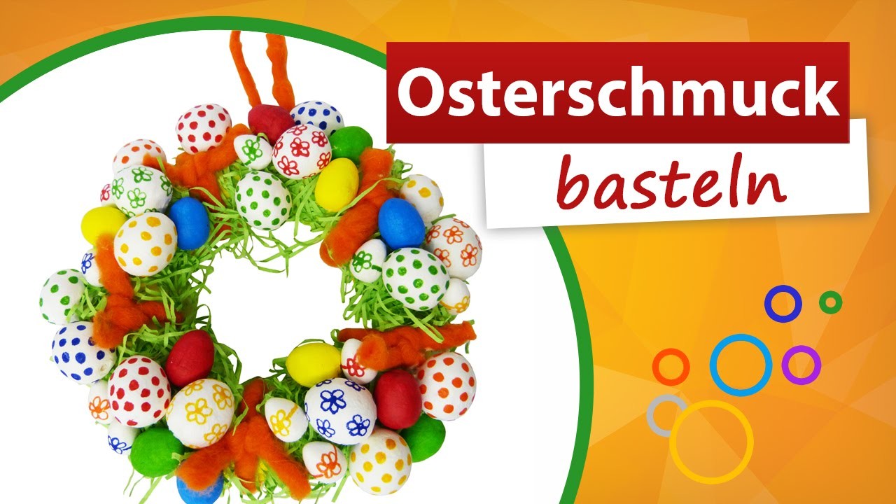 ♥ Osterschmuck Basteln ♥ Osterkranz selber machen - trendmarkt24