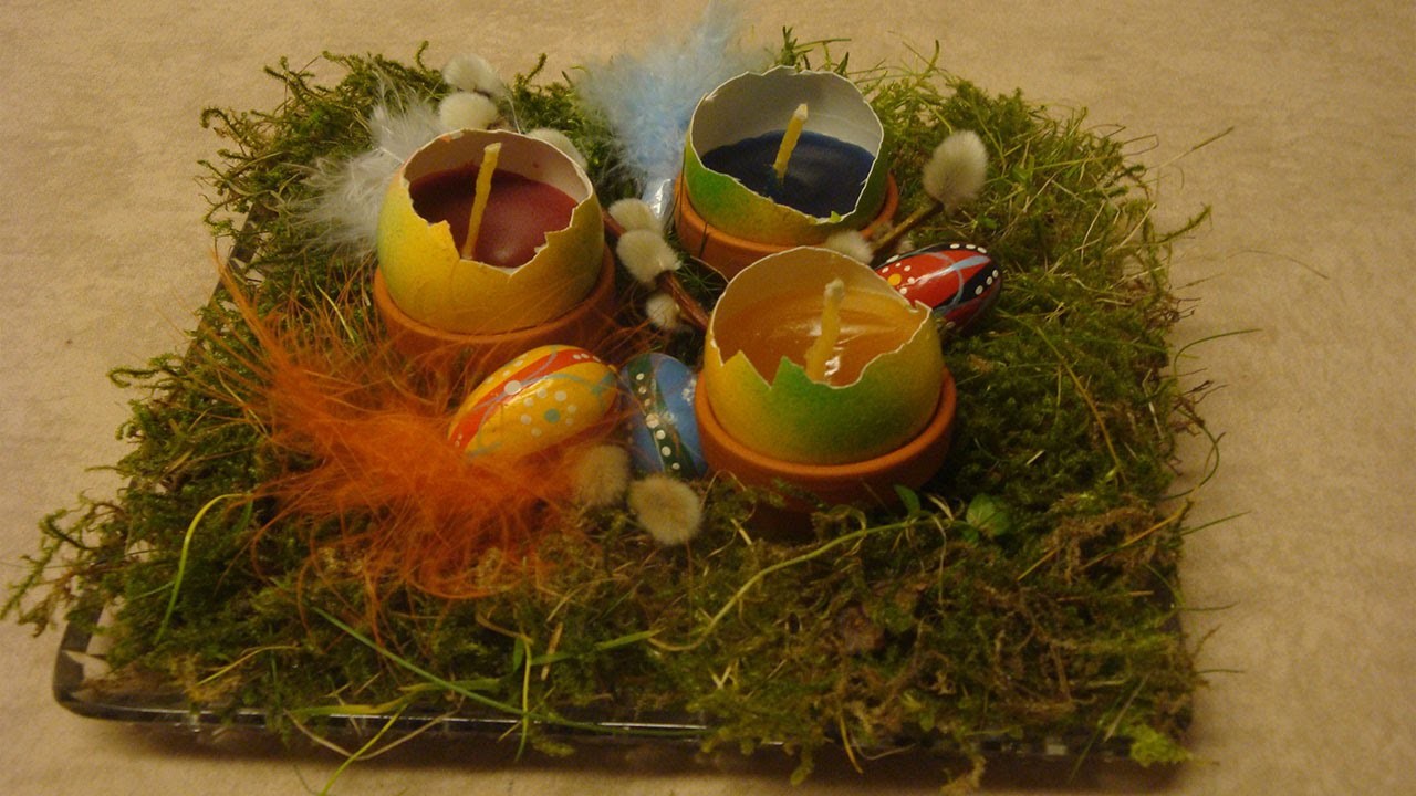 Eierkerzen basteln für Ostern ❁ Deko Ideen mit Flora-Shop