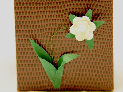 Eine süße Blume basteln für Grußkarten oder Geschenkverpackungen