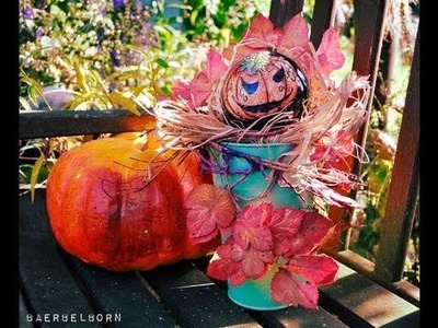 Herbstdeko mit Stempeln