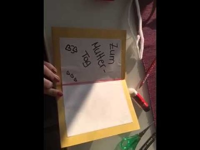Karte für Muttertag basteln