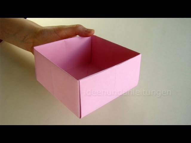 Schachtel falten - Kisten Basteln mit Papier - Geschenkbox selber machen
