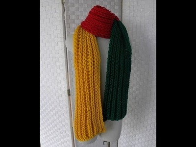 Stricken - Schal aus HATNUT Wolle in drei Farben