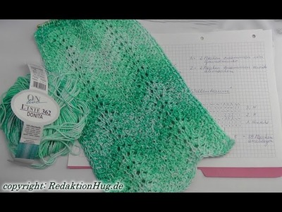 Tunesisch Häkeln - Schal im Muster Wellentraum - Veronika Hug