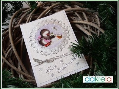 Weihnachtskarte basteln. Christmas cardmaking # 4