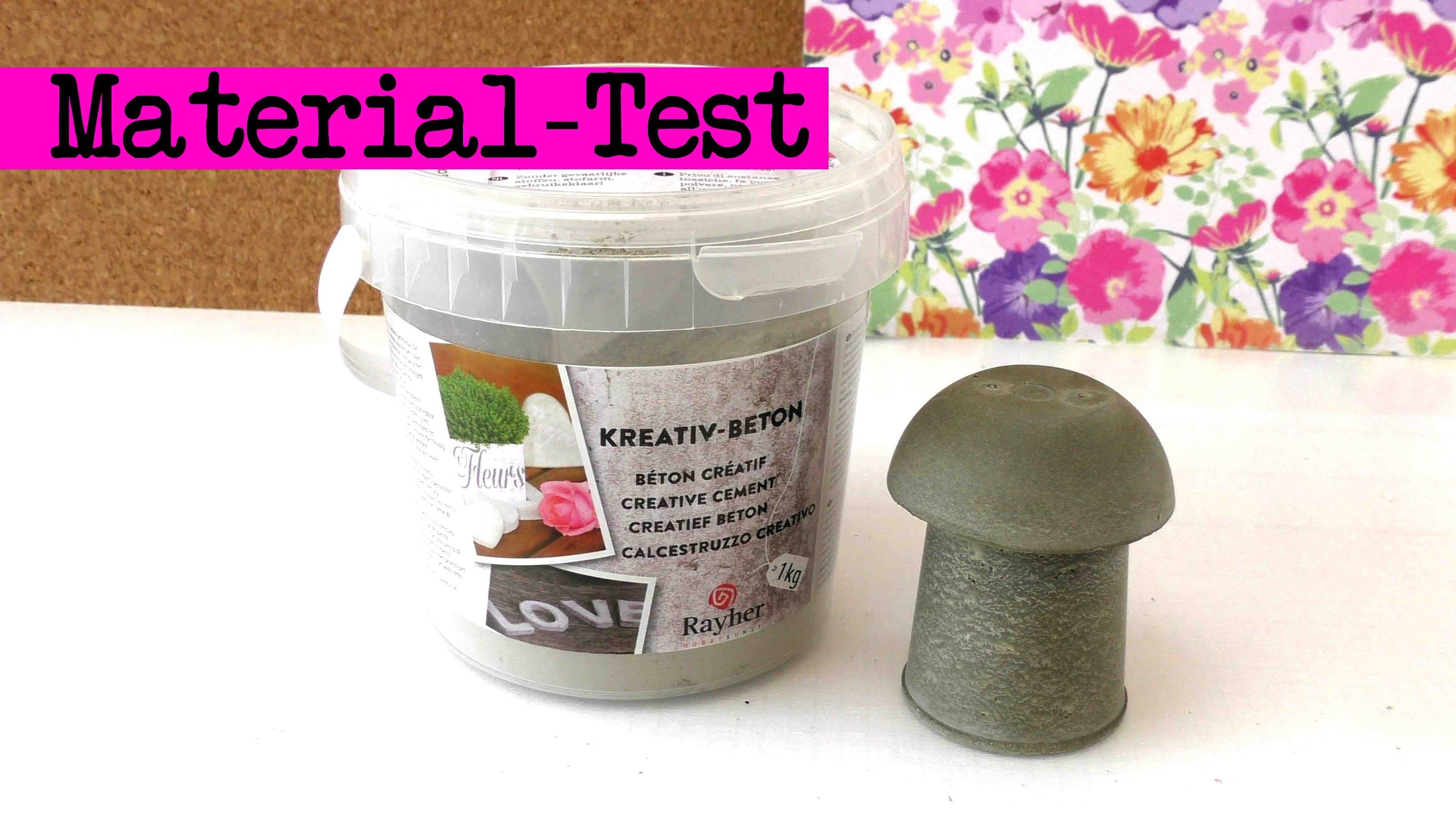 DIY Beton gießen - Material Test youtube Review Video