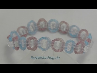 Loom Bands Rainbow Loom Armband mit C-Clips Anleitung Deutsch 1 - Veronika Hug