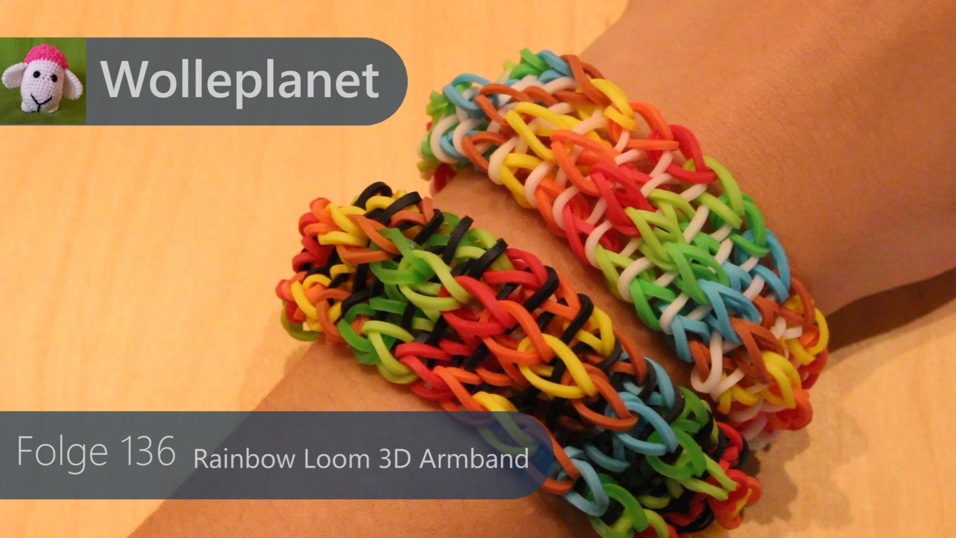 Rainbow Loom 3D Armband mit Gabel