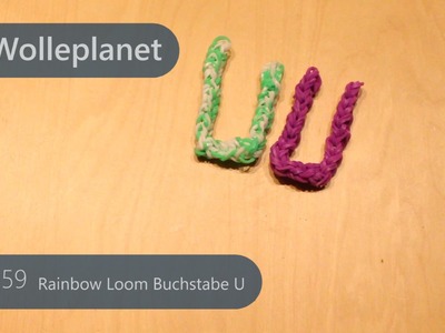 Rainbow Loom Buchstabe U mit Gabeln