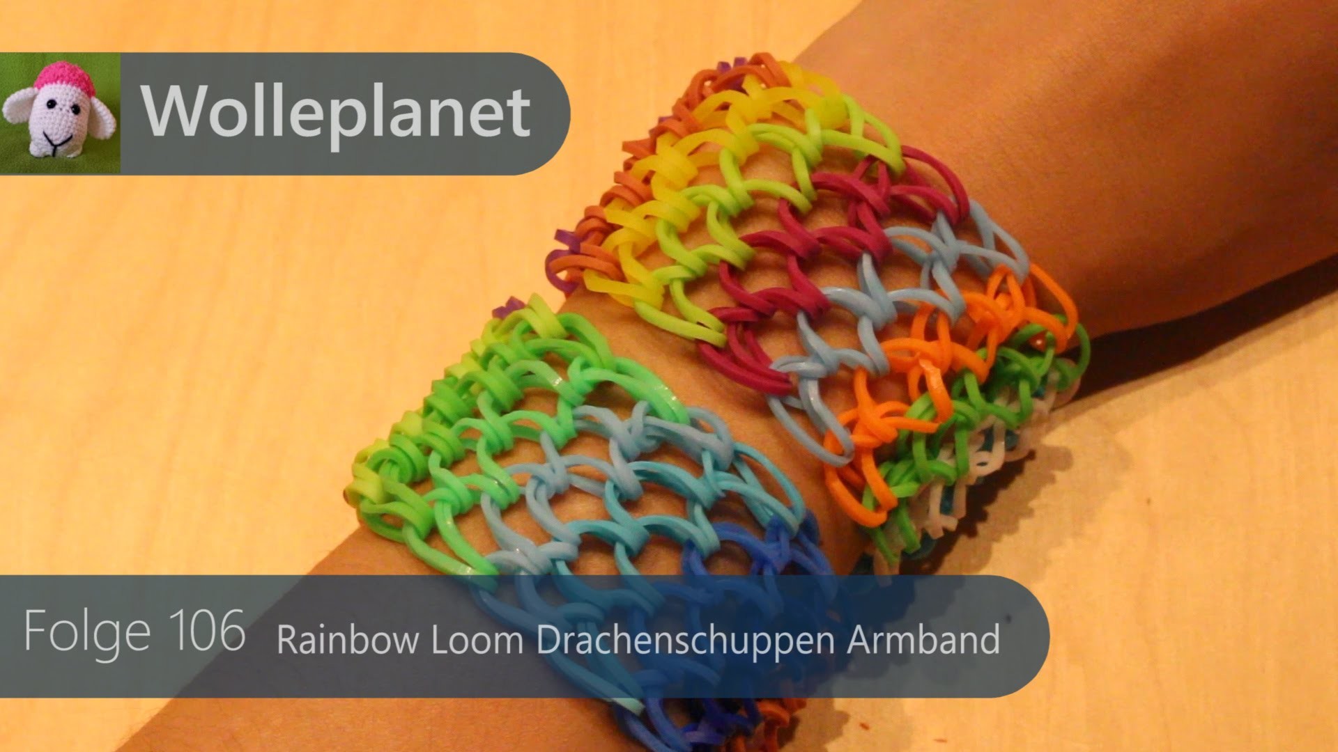 Rainbow Loom Drachenschuppen Armband mit Loom