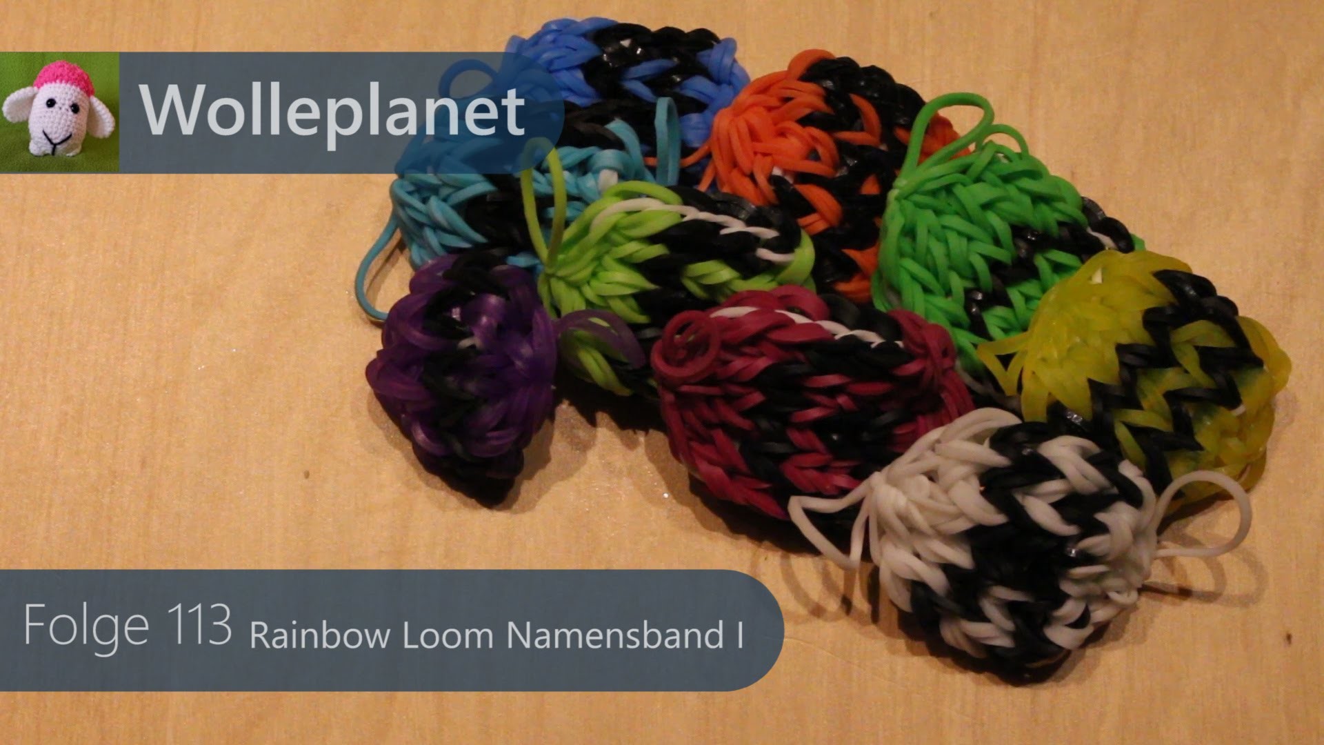 Rainbow Loom Namensband I mit Loom