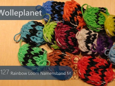 Rainbow Loom Namensband M mit Loom