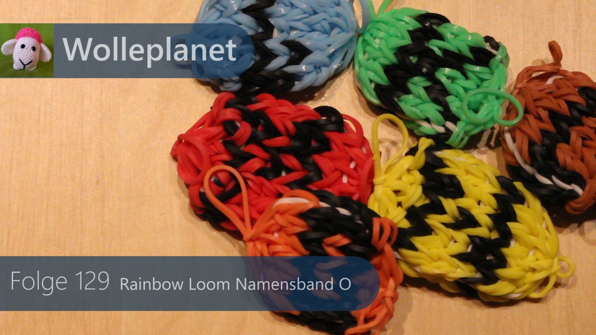 Rainbow Loom Namensband O mit Loom