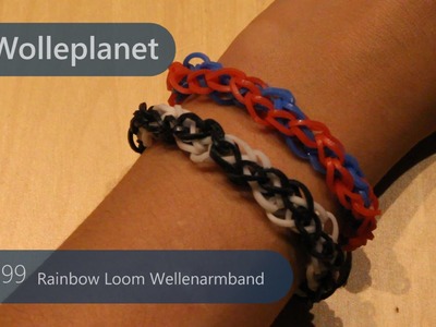 Rainbow Loom Wellenarmband mit Loom