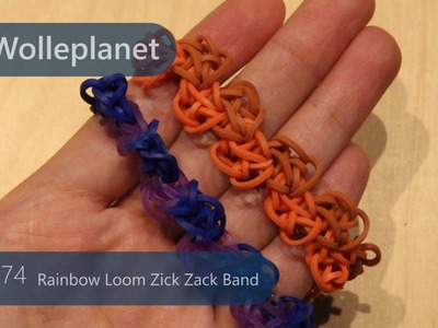 Rainbow Loom Zick Zack Armband mit Loom