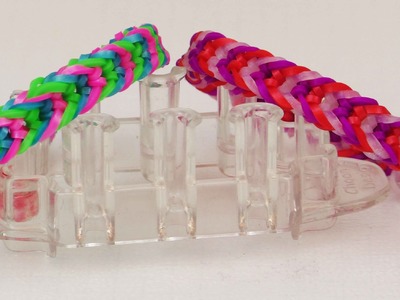 Loom Armband | 3 fach Invertiertes Armband | Monstertail Rainbow Loom