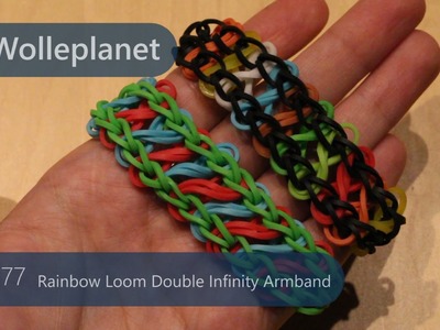 Rainbow Loom Double-Infinity-Armband  mit Loom