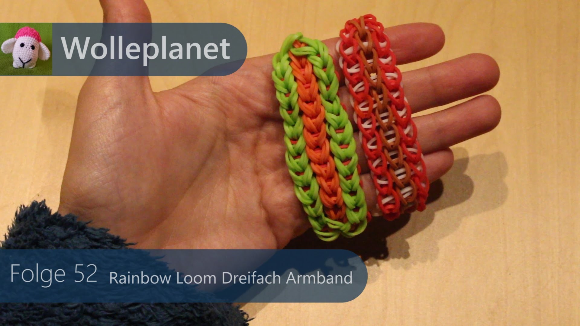 Rainbow Loom Dreifach Armband mit Loom