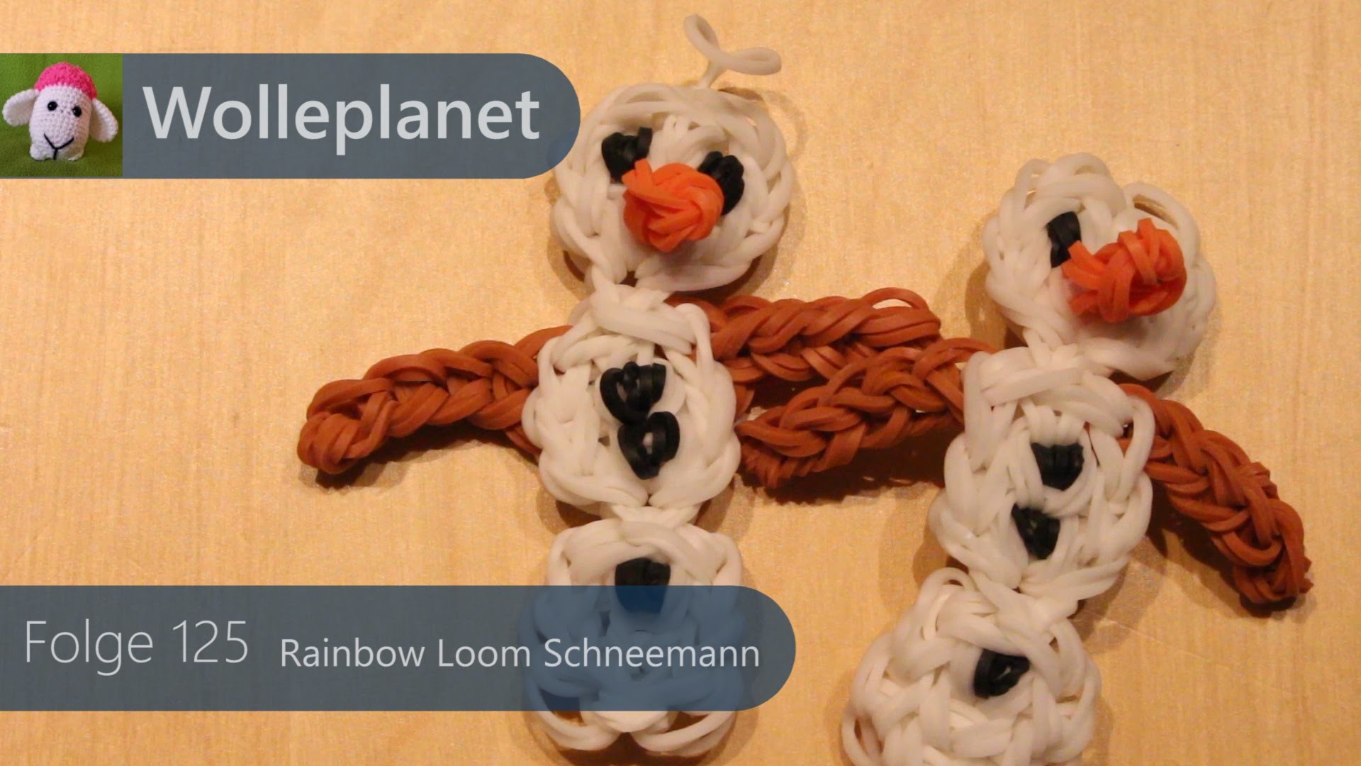 Rainbow Loom Schneemann mit Loom