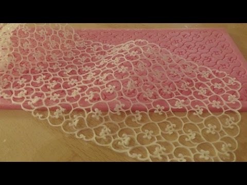 DIY Sugarveil lace.Tortenspitze.How to make