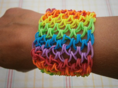 Rainbow Loom Drachenschuppen Armband kurze Anleitung