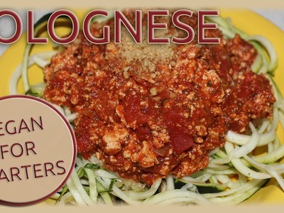 VeganForStarters - Rezept: vegane Bolognese & Parmesan