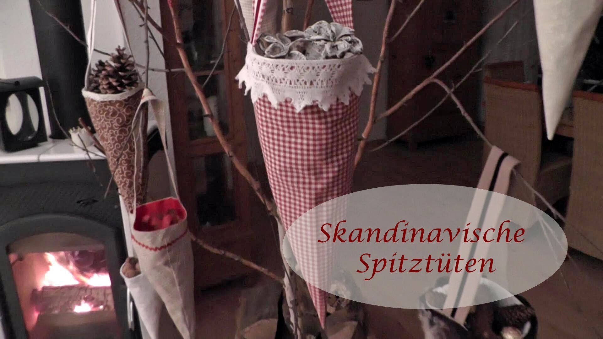 DIY - Spitztüten nähen. schwedische Weihnachtsdeko