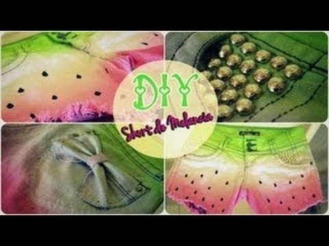 DIY Shorts - Wassermelonen-Schleifen