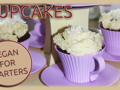 VeganForStarters - vegan backen: Cupcakes mit Kokosfrosting