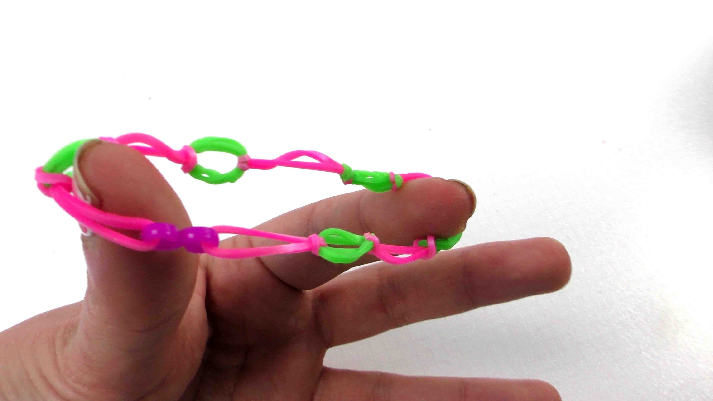 Rainbow Loom Knoten-Armband - Loom Armband mit Knoten selber machen Anleitung