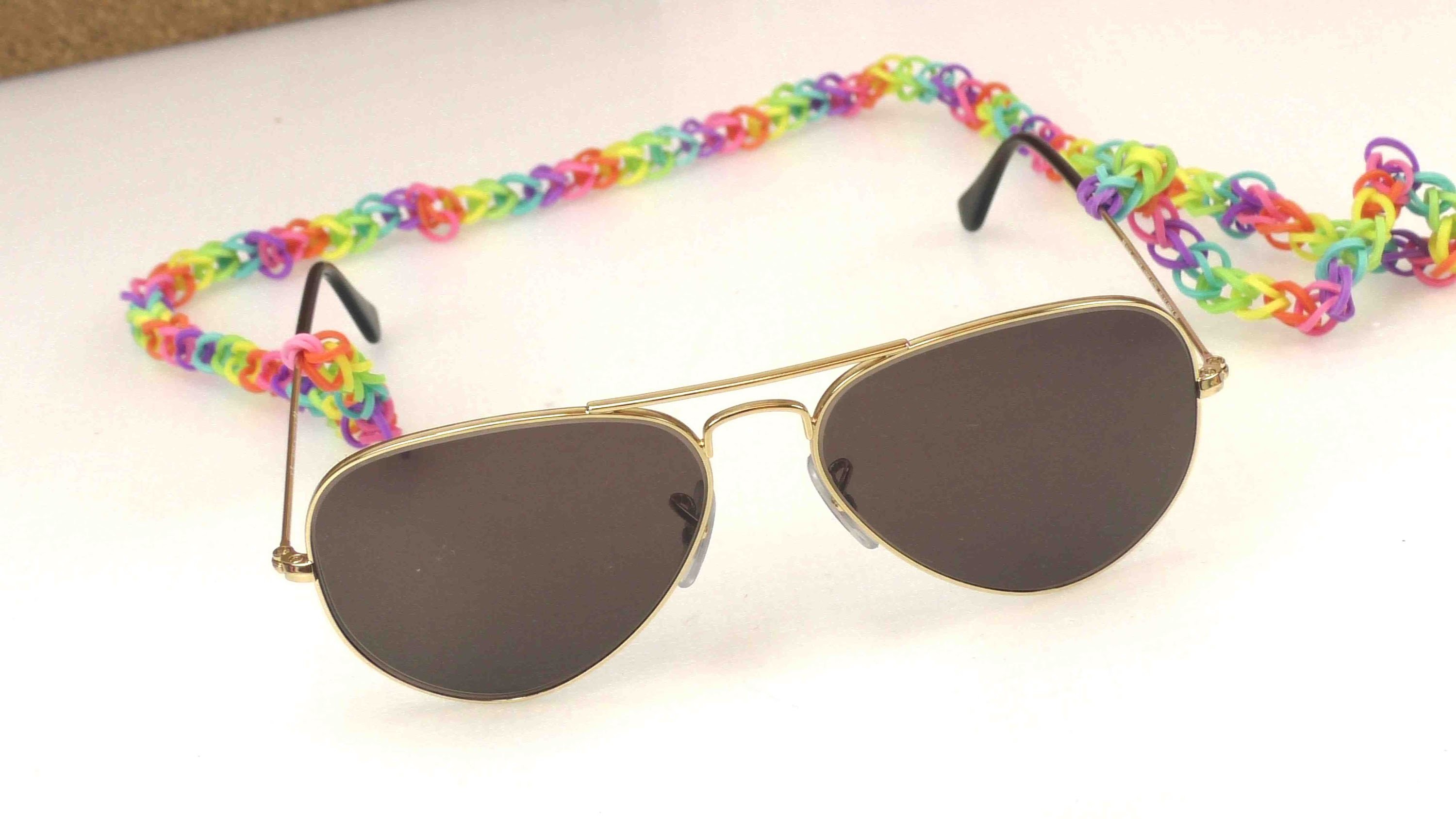 Rainbow loom sonnenbrille - Loom Sonnenbrillenkette für den Sommer
