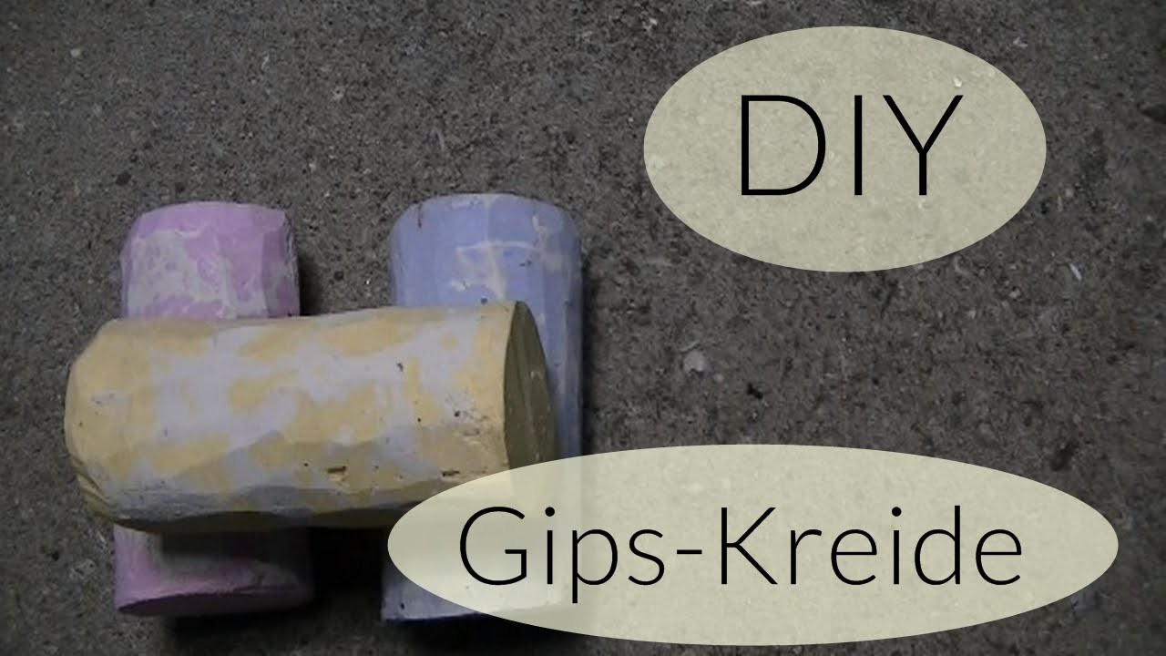 DIY Gips Kreide I Kreide selber machen I Crafts for Kids I Deutsch - Finola 2015