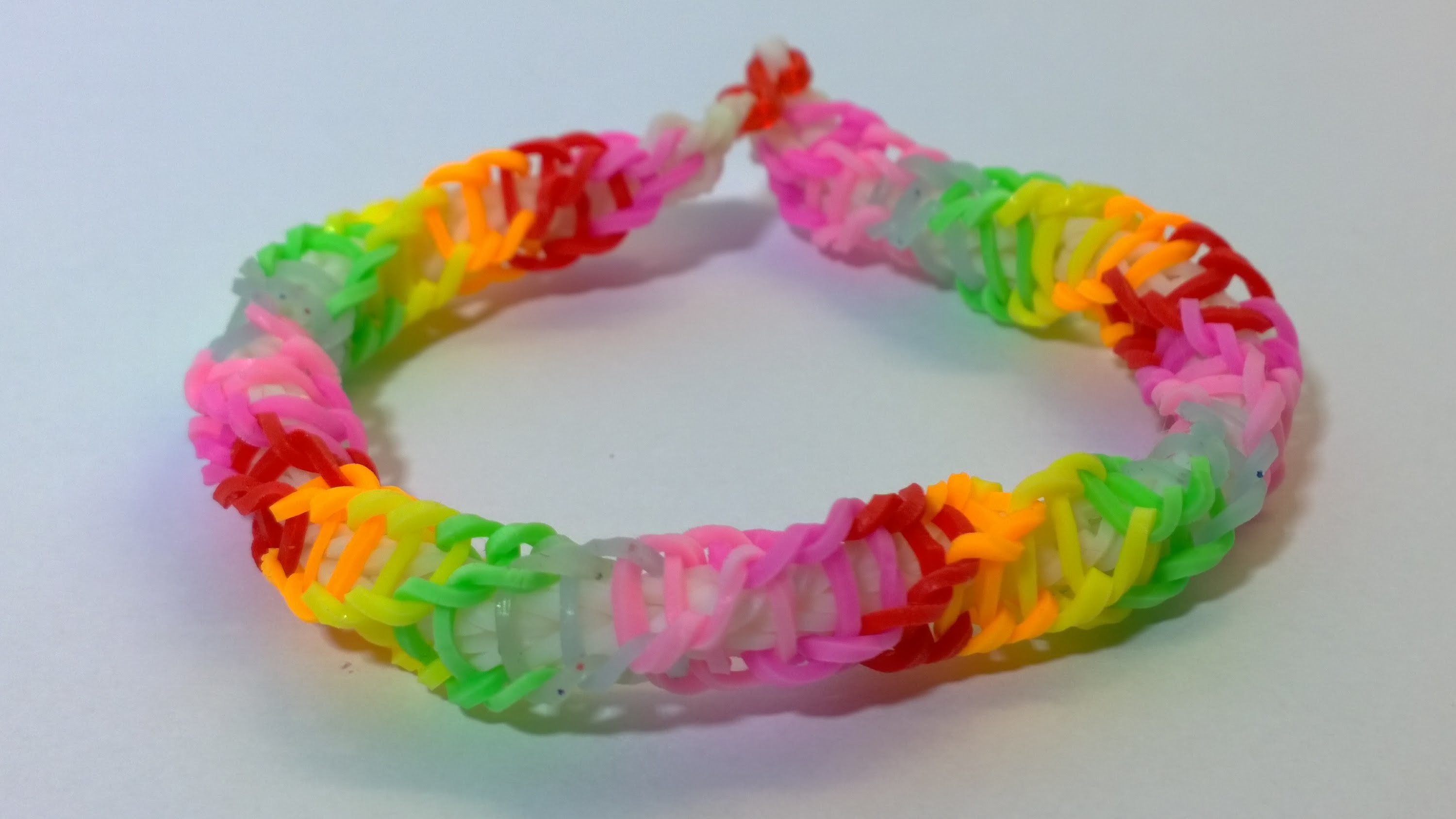 Rainbow Color Spirilla Bracelet Rainbow Loom Spirilla Bracelet With Mini Loom