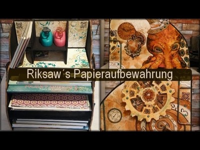 {steam your paper} Meine Papieraufbewahrung für Scrapbooking-Papiere mit kleiner Anleitung