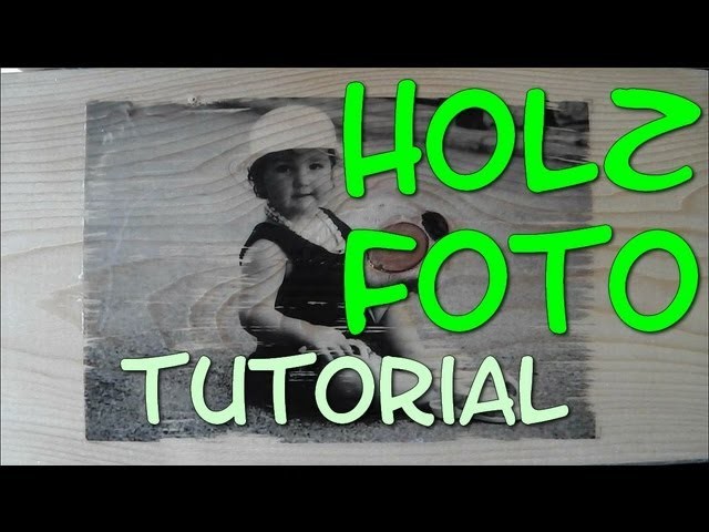 Holzfoto (DIY Geschenkidee)