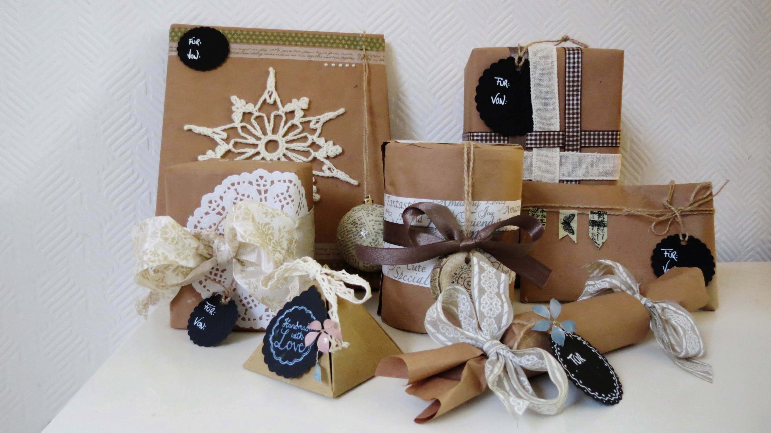 Geschenke verpacken * 7 Ideen * Gift Wrapping