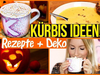 DIY STARBUCKS Pumpkin Spice Latte, KÜRBISSUPPE & Halloween Laterne