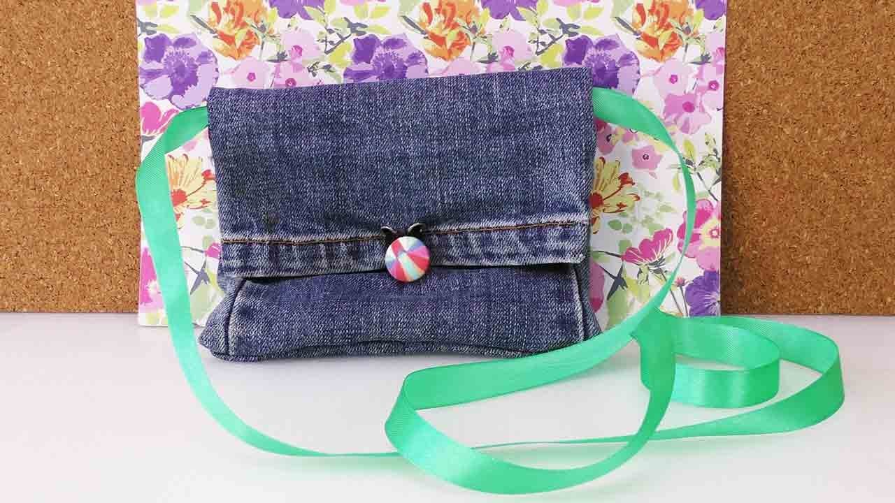 DIY Recycling Jeans | Bag Tasche Portemonnaie aus alter Jeanshose selber machen | Fashion