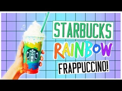 DIY Starbucks RAINBOW Vanilla Bean Frappuccino!