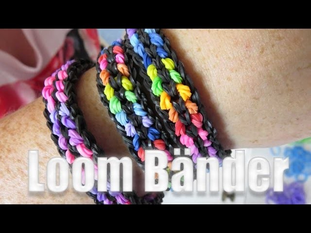 Rainbow Loom double capped bracelet (Anleitung)