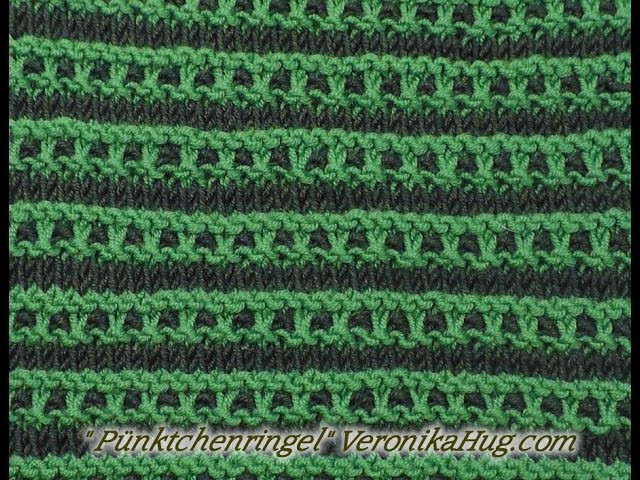 Stricken - Hebemaschen Pünktchenringel - Veronika Hug