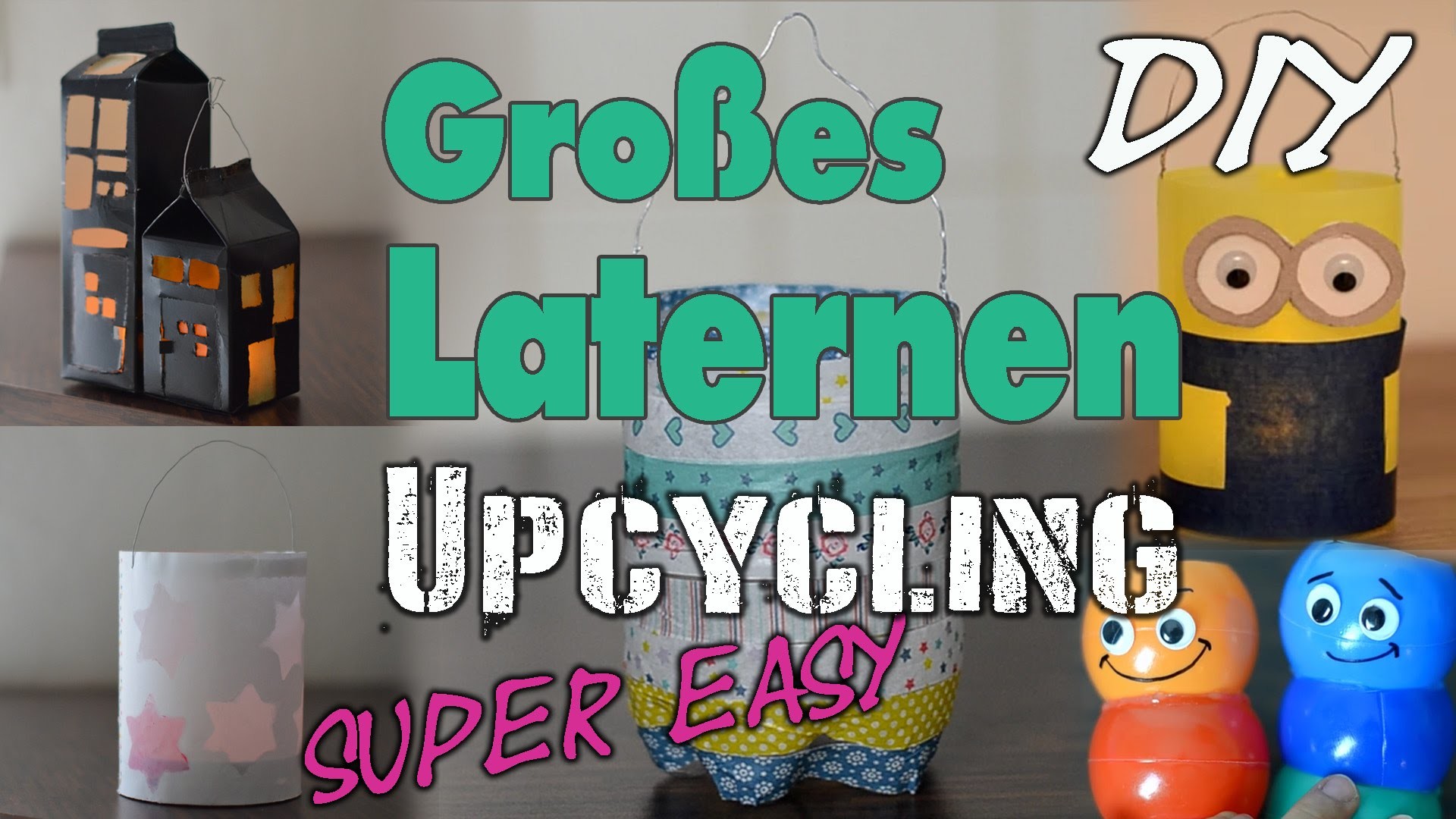 Großes Laternen Upcycling | Easy - Last Minute - Low Budget | Lantern | DIY | mamiblock